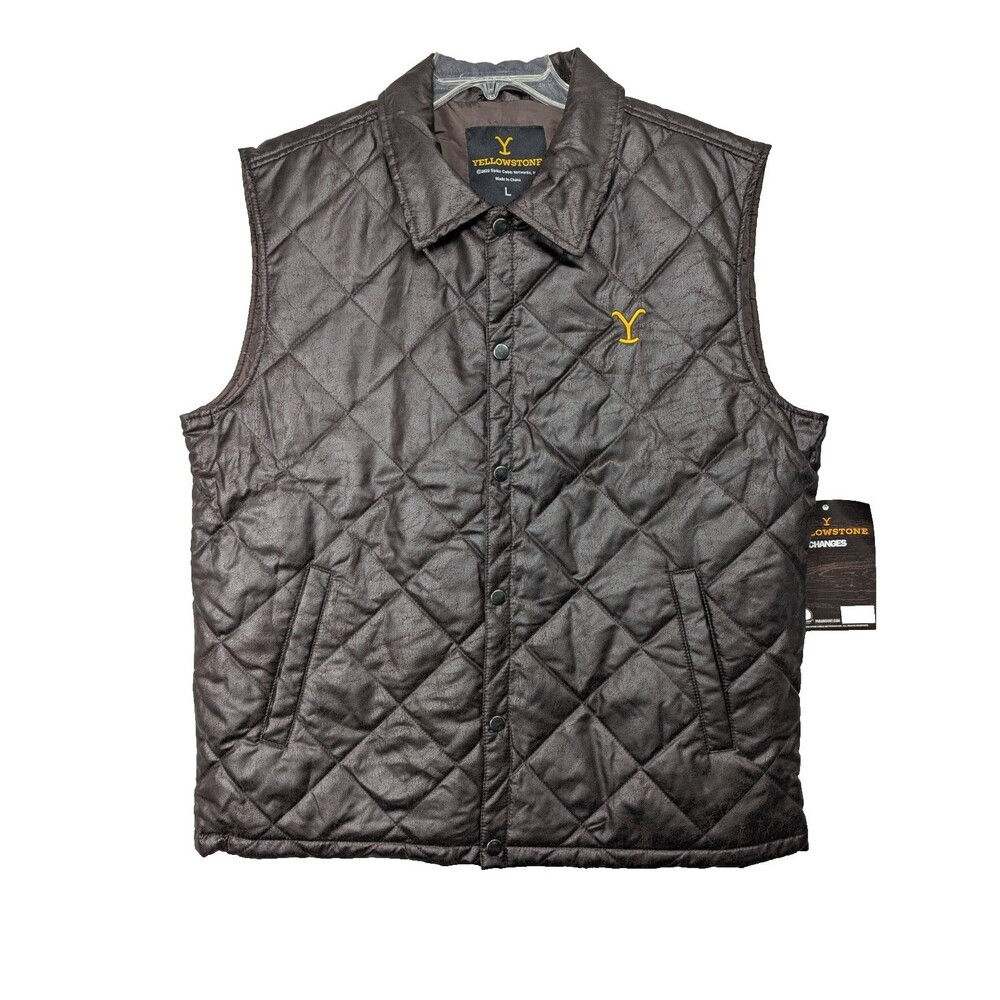 Yellowstone - Dutton Ranch - Button Up Puffer Jacket - Size L
